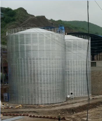 海勃湾粮食钢板仓的安装全过程不用热焊接